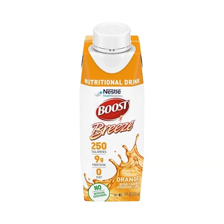 Boost Breeze Orange Nutritional Drink, 8-ounce carton 00043900128016