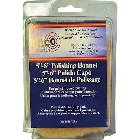 Dico 5'' to 6'' Synthetic Tie-On Polishing Bonnet 7410631