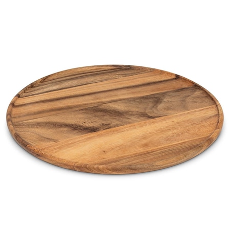 Abbott Collections 17 in. Round Tray with Lip, Acacia Wood AB-75-WOODWORK-20