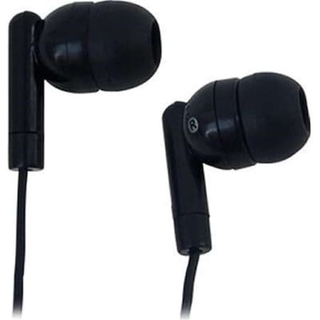 Nextgen Lightweight Single Use Earbud with Silicone Ear Tips - Black NE3558334
