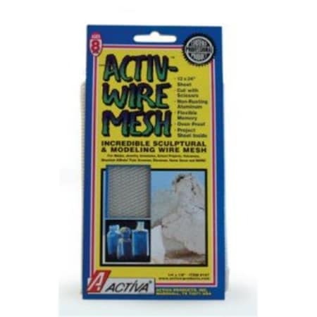 Activa Activ-Wire Mesh Sculptural & Modeling Aluminum Mesh 12 in. x 24 in. Sheet, .13 in. x .06 in. AC475942