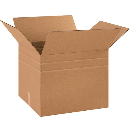 Zoro Select CorrugatedBox, Kraft, 15Hx18Lx15Win 397PJ9