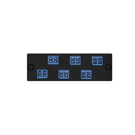 Panduit Fiber Optic Adapter Panel, 1.38 in FAP6WBUDLCZ