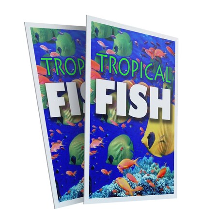Signmission Tropical Fish, Plastic Signs Only 24 Inch x 36 Inch, Corrugated Plastic, 2PK CSB-2436-2PACK-Tropical Fish