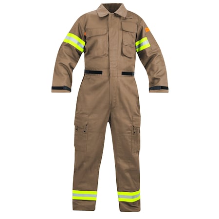 Propper Extrication Suit, 6X-Large, 32 in Inseam, Fire Resistant Cotton; Nylon, Hook-and-Loop, Zipper F5141