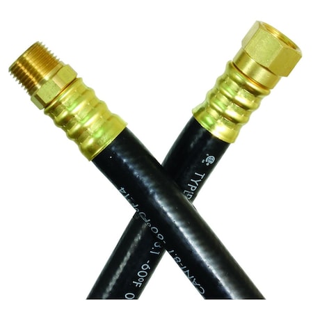 Jr Products 38 Inside Diameter Rubber Low Pressure Supply Hose 38 Female Swivel SAE End x 3 07-31405