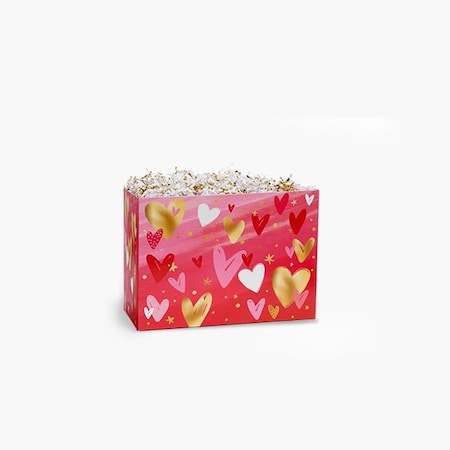 Nashville Wraps Lovely Hearts Basket Boxes, Small 6.75 x 4 x 5, 6PK LHS