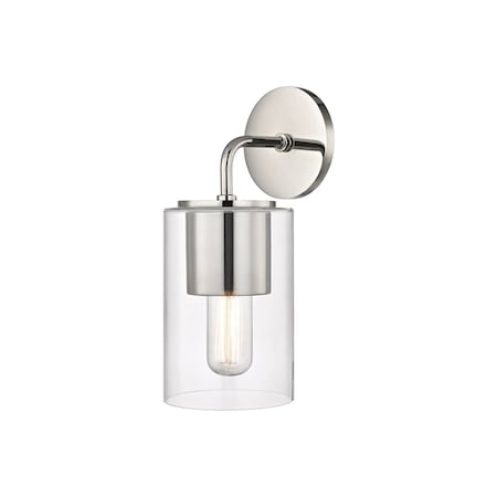 Mitzi Lula 1 Light Wall Sconce 5.25 In. Polished Nickel H135101-PN