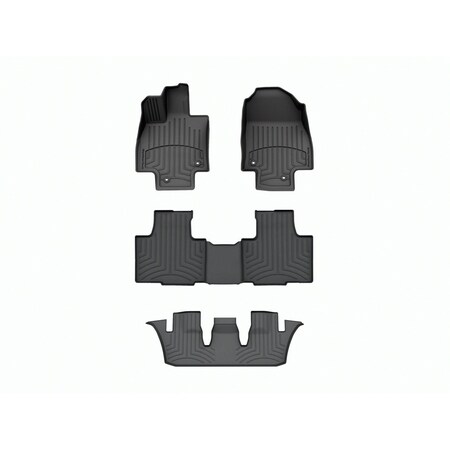 Weathertech Black, Front and Rear and Rear FloorLiner HP 441827-1-2-3IM