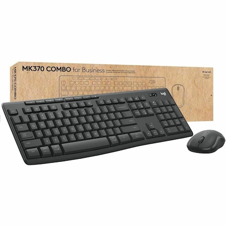 Logitech MK370 Wirless Keyboard & Mouse Combo for Business (Graphite) - Brown Box 920011887