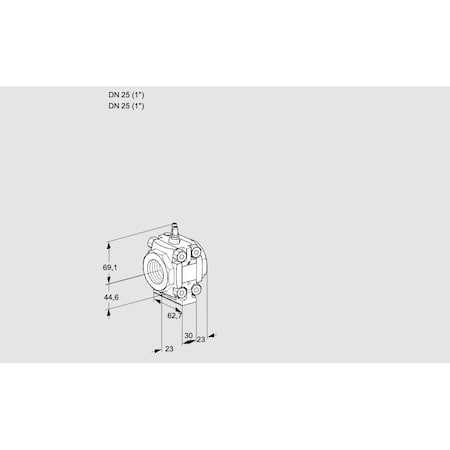 Honeywell Kromschroder MTR, VMO125R05M18 VALVARIO, 1RP, 7.25PSI MA KS88013406