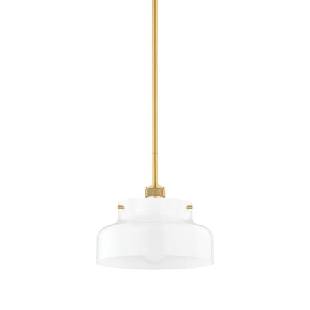 Mitzi Luella 1 Light Pendant 7.5 In. Aged Brass H790701S-AGB