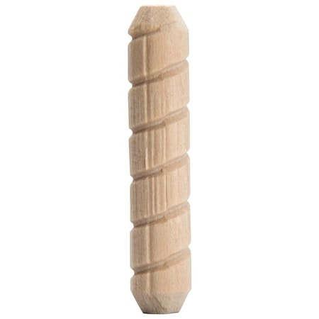 Waddell Dowel Pin, 1/2 in Dia, 2 in L, Hardwood 778-CS