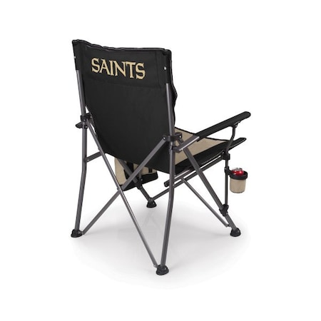 Picnic Time Family Of Brands NFL New Orleans Saints - Big Bear XXL Camping Chair with Cooler 808-00-175-205-2