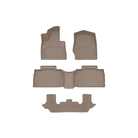 Weathertech Tan, Front and Rear and Rear FloorLiner HP 451716-1-2-4515754IM
