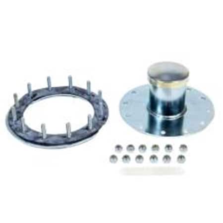 Jaz 390-552-03 Dragster Fuel Cell Filler Plate Vented Twist Lock Cap Flat Mount - 12-Bolt Flange JAZ390-552-03