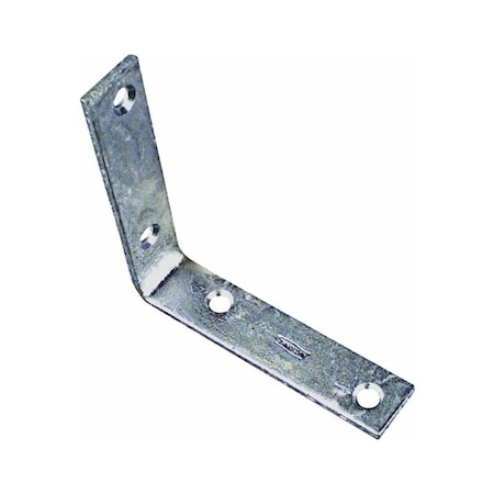 National Hardware V115 Series Corner Brace, 3.11 in L, 3/4 in W, 3.11 in H, Galvanized Steel, 4PK N208-769