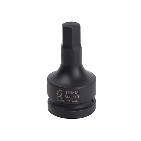 Sunex 1 in Dr Hex Driver Socket 19Mm 560719