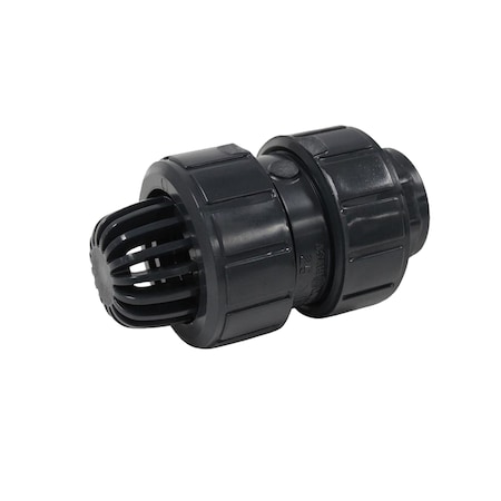 Asahi Valve, Foot, 2", PVC, Thread, FKM 1239020