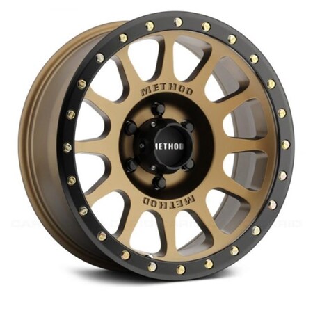 Water World 20 x 9 in. Matte Black with NV Bronze Lip Wheel WA3639189
