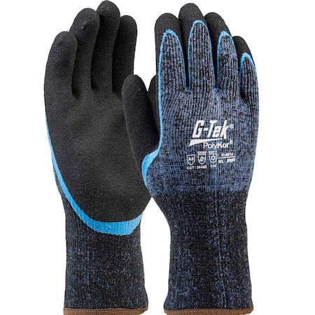 G-Tek Seamless Knit Single-Layer PolyKor/ Acrylic Blend Glove w/Double-Dip Latex MicroSurface Grip, 12PK 9358