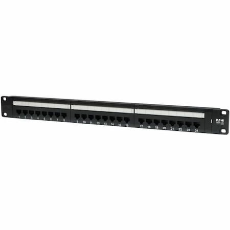 Tripp Lite 24-PORT CAT5E CAT5 RACKMOUNT PATCH PANEL 568B 110 PUNCH 1URM N052-024