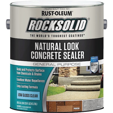 Rust-Oleum RockSolid Natural Look Concrete Sealer 1 Gal. Clear 317928