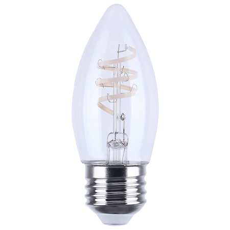 Satco 4W B11 LED Reminiscent Flex Gray Coil Filament E26 3000K 120V S12555