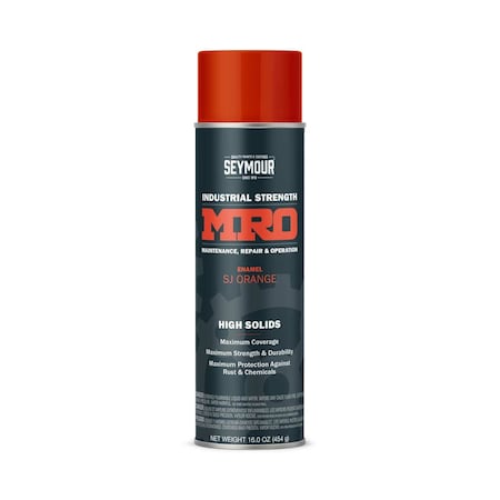 Seymour Of Sycamore MRO Industrial Spray Paint, SJ Orange 620-1432