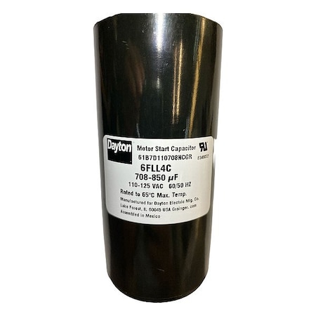 Dayton Motor Start Capacitor, Round 6FLL4