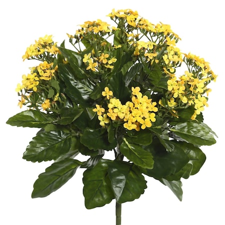 Dare2Decor 15.5 in. Yellow Kalanchoe Bush DA581296