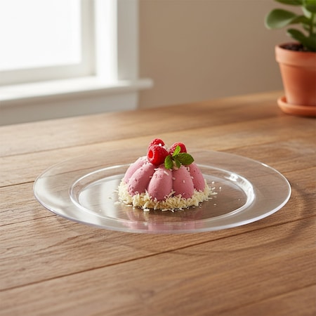 Smarty Had A Party 10.25" Clear Economy Round Plastic Dinner Plates, 120PK 110CL-CASE