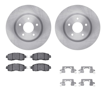 Dynamic Friction Co DFC Brake Rotor with 5000 Brake Pads and Hardware Kit 6512-67534