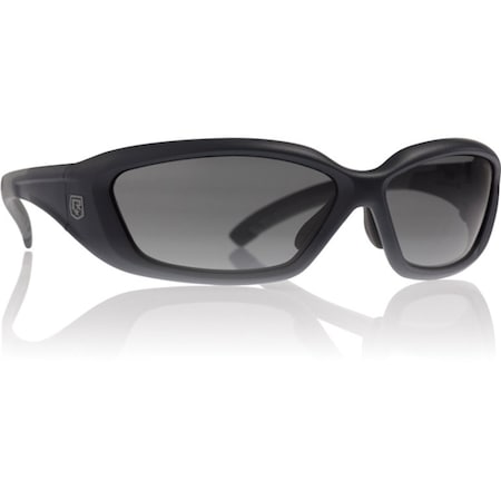 Revision Military Safety Glasses, Anti-Fog & Anti-Scratch, Clear Lens, Black Frame 4-0491-0016