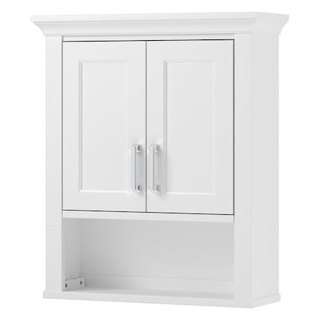 Craft And Main Craft + Main Hollis Series Bathroom Cabinet, 2-Door, 1-Shelf, Wood, White HOWW2428