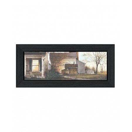 Homeroots Approaching Dusk Black Framed Print Wall Art 407405
