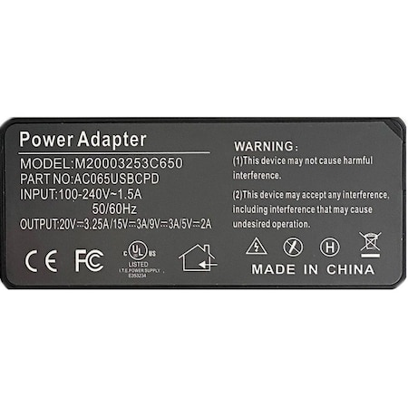 Ereplacements FireWire IEEE-1394 Controllers, 65W USB-C AC ADAPTER CHARGER F 492-BCBI-ER