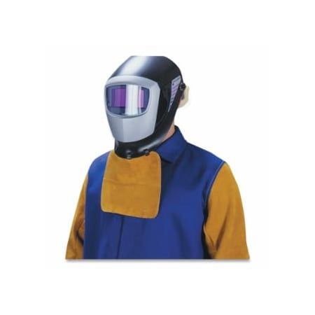 Tillman Cowhide Helmet Bib, Metal Clips, 8 in H x 8 in W, Brown, 6PK 724-0566