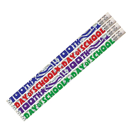 Musgrave Pencil Co 100th Day of School Pencil, 144PK MUS2347G
