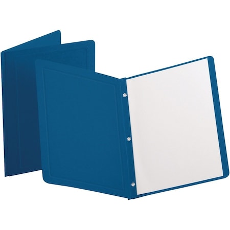 Tops Business Forms Oxford, Report Cover, 3 Fasteners, Panel And Border Cover, Dark Blue, 25PK 52538