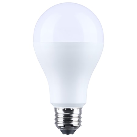 Satco 20/14/6.5 Watt LED A21 3 Way Lamp 5000K CCT Lumens Selectable Medium Double Contact Base 120 Volt S14400