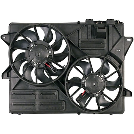 Sherman Parts Radiator Cooling Fan Assembly for 2015-2017 Ford Mustang SHEFOMUST15-421U