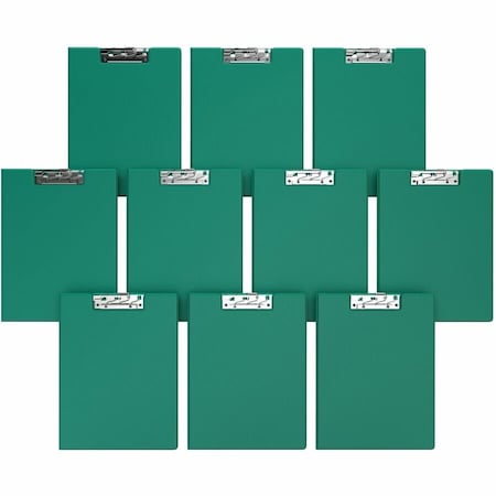 Davis Group Essential Clipboard, Lever Clip-Green, PK10 4511-04-10