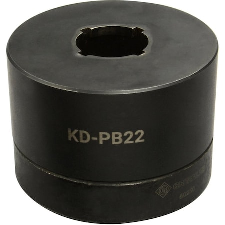 Greenlee Knockout Die, 22.5 mm Conduit/Pipe, High-Grade Steel KD-PB22