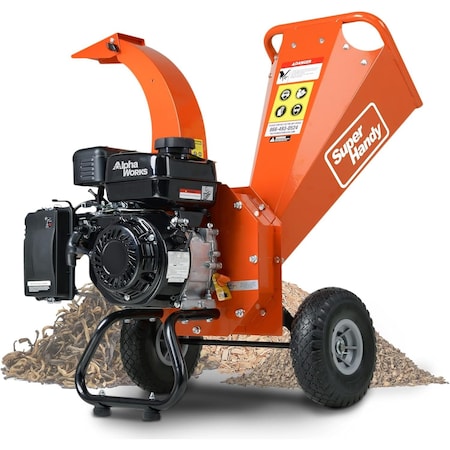 Superhandy Mini Wood Chipper Shredder Mulcher, 7HP 3" max diameter GUO035