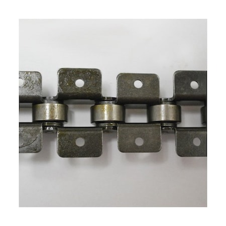 Tsubaki Double Pitch Oversize Conveyor chain, 10 ft OAL, 1-1/4 P, 3/4 Dia x 3/8 in W Roller C2052K11LRB