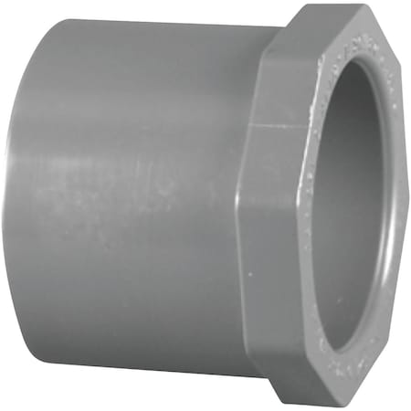 Charlotte Pipe And Foundry 1-1/4'' Spigot x 1'' Slip Schedule 80 PVC Bushing PVC 08107 2200HA