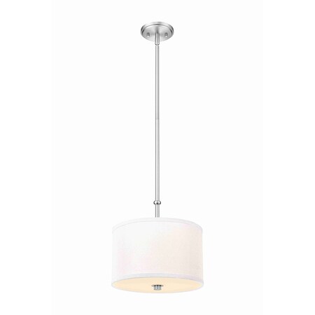 Z-Lite Linden Brushed Nickel 1 Light Pendant 1962P12-BN-LED
