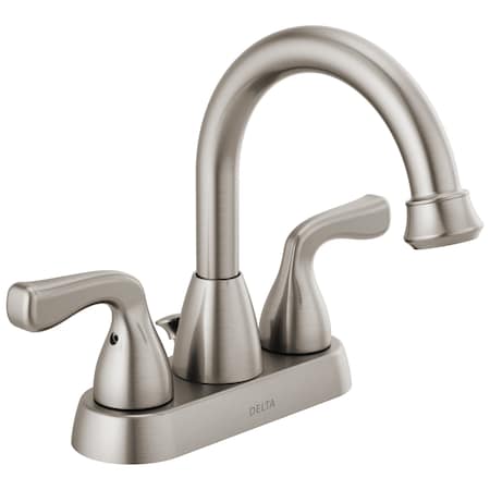 Delta Foundations Two Handle Centerset Bathroom Faucet Stackout 25911LF-SS