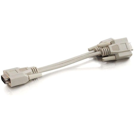 C2G 8in One HD15 VGA Male to Two HD15 VGA Female Y-Cable 25246